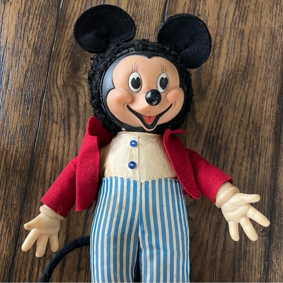 Disney Mickey Mouse Vintage Doll Large “RARE” Rubber, Face, Hands Feet, Large, - Picture 11 of 16